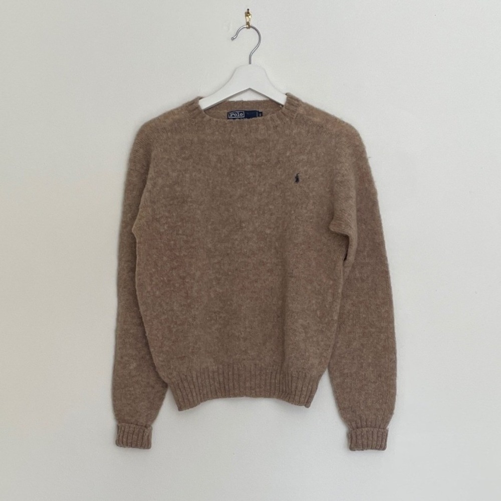 Polo Ralph Lauren Old Money Wool Crewneck Sweater Mens Size 40 Quiet Luxury